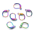 4pcs/304 Stainless Steel Leverback Earring Findings