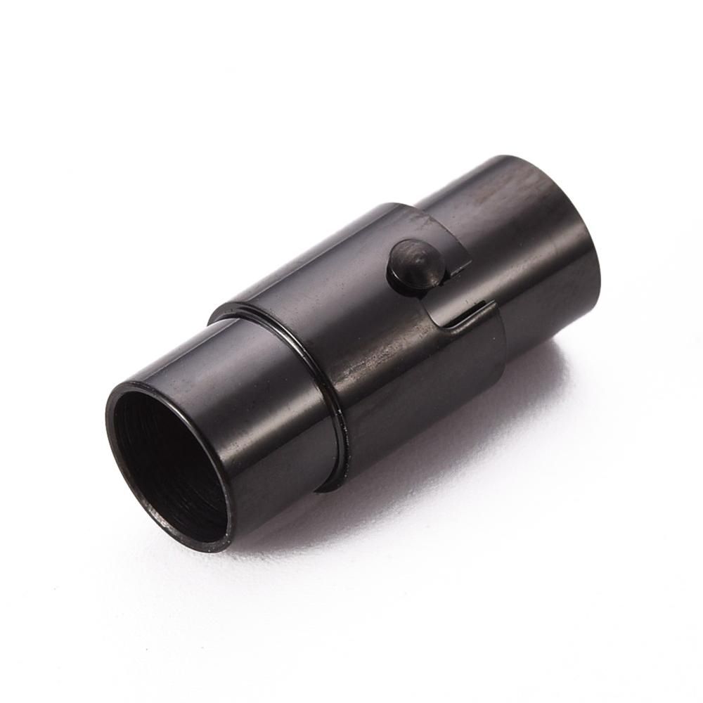 304 Stainless Steel Locking Tube Magnetic Clasps/18x7mm