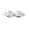 Brass Box Clasp/20.5x7.5x4.5mm