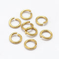 Brass Open Jump Rings/6x1mm