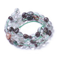 Natural Green Lodolite Quartz/Garden Quartz Beads Strands, Tumbled Stone, Nuggets, 7~11x7~8mm, Hole: 1mm, about 47~48pcs/strand, 15.94 inch(40.5cm)