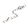 2pcs/304 Stainless Steel Chain Extender, with Lobster Claw Clasps and Bead Tips