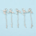 2pcs/Silver, about 77mm long. Alloy Lobster Claw Clasps: about 6mm wide, 12mm long