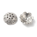 2pcs/Brass Micro Pave Cubic Zirconia Bead Caps/ 11mm