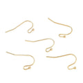 Brass Earring Hooks/ 4pcs