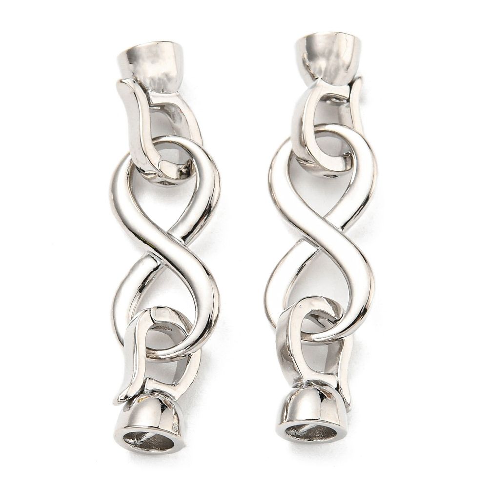 1pcs/ Rack Plating Eco-Friendly Brass Fold Over Clasp/37mm