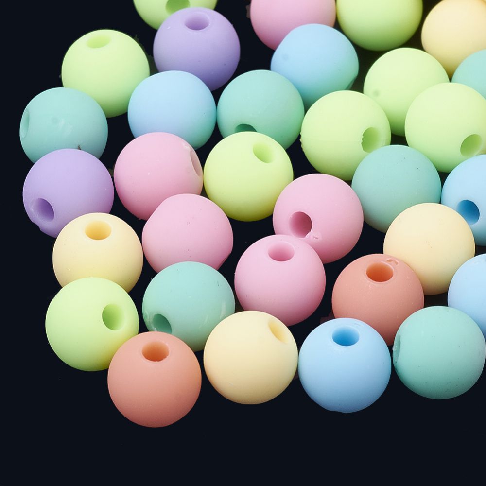 ~35pcs/Rubberized Acrylic/8mm