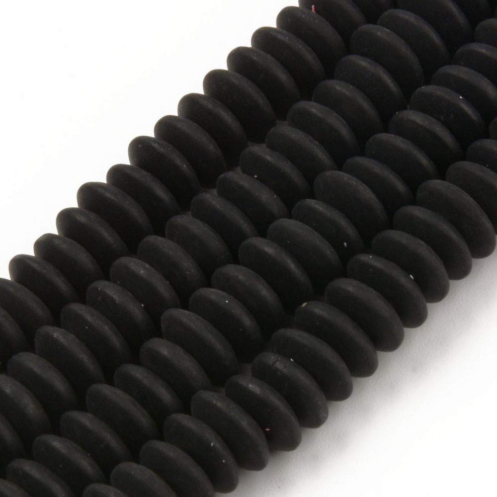 Handmade Polymer Clay Bead Strands, Flat Round, Spring Green, 8.5~9x3.5mm, Hole: 1.6mm, about 112pcs/strand, 15.75 inch~16.14 inch(40~41cm)