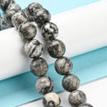 Natural Map Stone/Picasso Stone/Picasso Jasper Beads Strands, Faceted,strand, 14.88~15.16 inch(37.8~38.5cm)