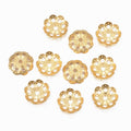 4pcs/304 Stainless Steel Bead Caps /9mm