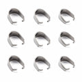 10pcs/304 Stainless Steel Snap on Bails/ 9x7x4mm