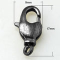 2pcs/Brass Swivel Lobster Claw Clasps, Swivel Snap Hook, Gunmetal