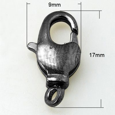 2pcs/Brass Swivel Lobster Claw Clasps, Swivel Snap Hook, Gunmetal