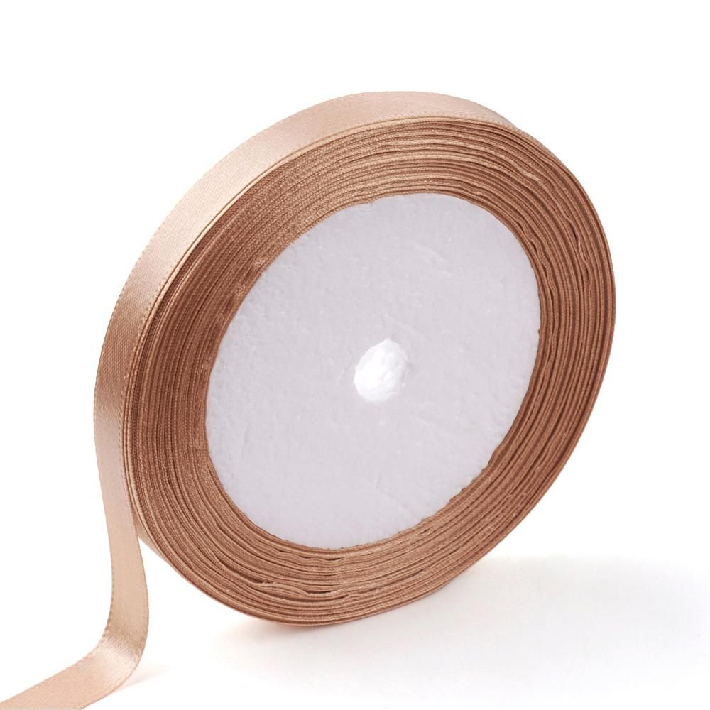 Single Face Satin Ribbon, Polyester Ribbon, Multiple colors, 6mm/22m