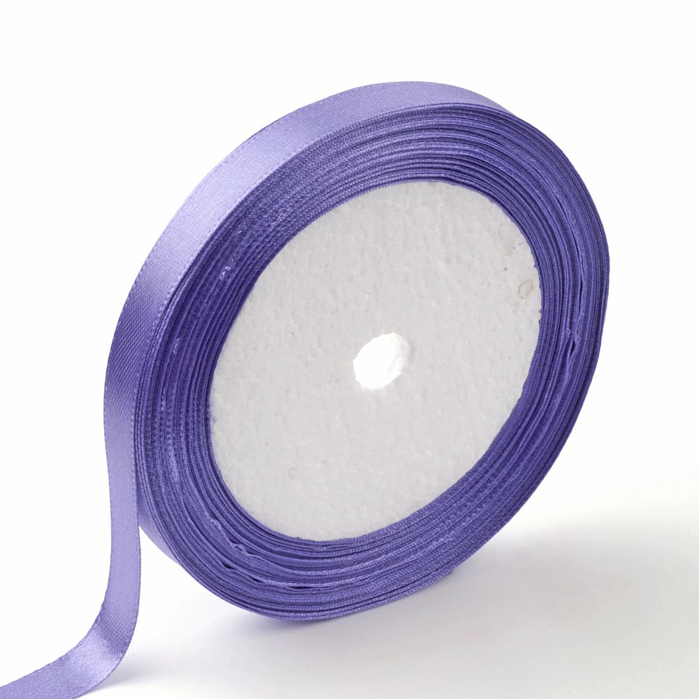 Single Face Satin Ribbon, Polyester Ribbon, Multiple colors, 6mm/22m