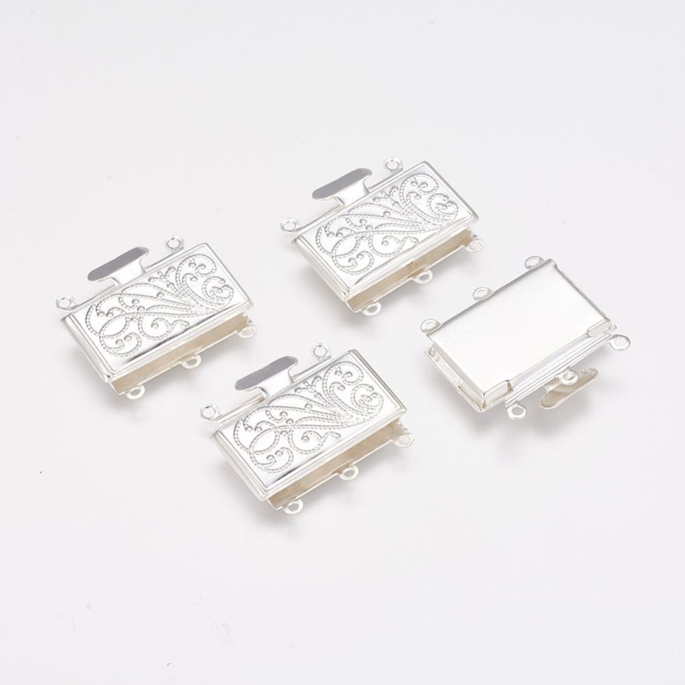 1pcs/Brass Multi-strand Box Clasp/ 21x23mm