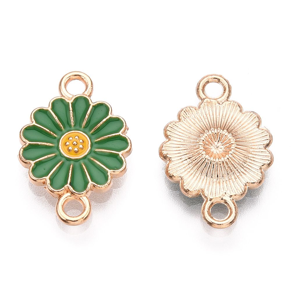 4pcs/Alloy Enamel Connector Charms/18x12x2mm