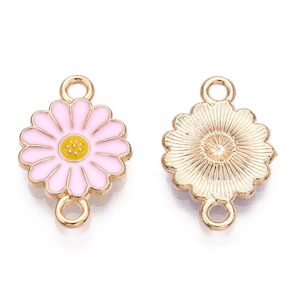 4pcs/Alloy Enamel Connector Charms/18x12x2mm