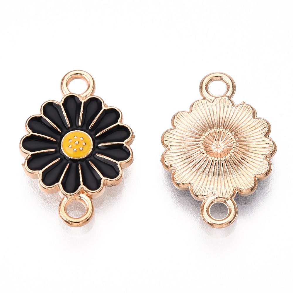 4pcs/Alloy Enamel Connector Charms/18x12x2mm