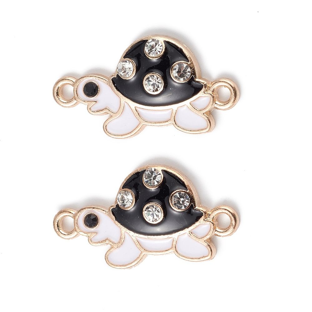2pcs/Alloy Enamel Connector Charms/23x12x3mm
