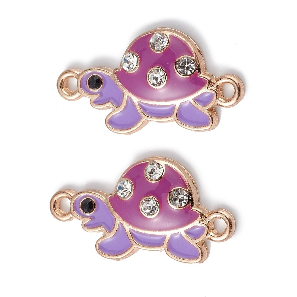 2pcs/Alloy Enamel Connector Charms/23x12x3mm