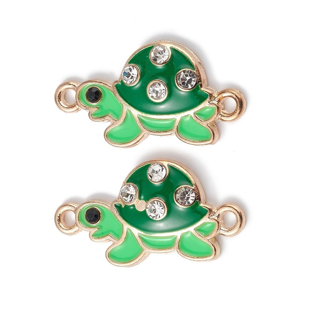 2pcs/Alloy Enamel Connector Charms/23x12x3mm