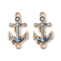2pcs/Alloy Enamel Connector Charms/23x12x2mm