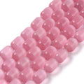 Cat Eye Beads, Column, 7.5~8x11.5~13mm, Hole: 0.7mm, about 32pcs/strand, 14.57''(37cm)