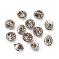 10pcs/ Iron Lapel Pin Backs, Tie Tack Pin, Brooch Findings, Tray: 4.5mm, 12mm, Pin: 1mm