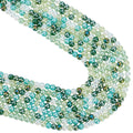 Transperant Electroplate Glass Beads Strands, AB Color Plated, Round, 4~4.5mm, Hole: 0.9mm, about 100pcs/strand, 14.96''(38cm)