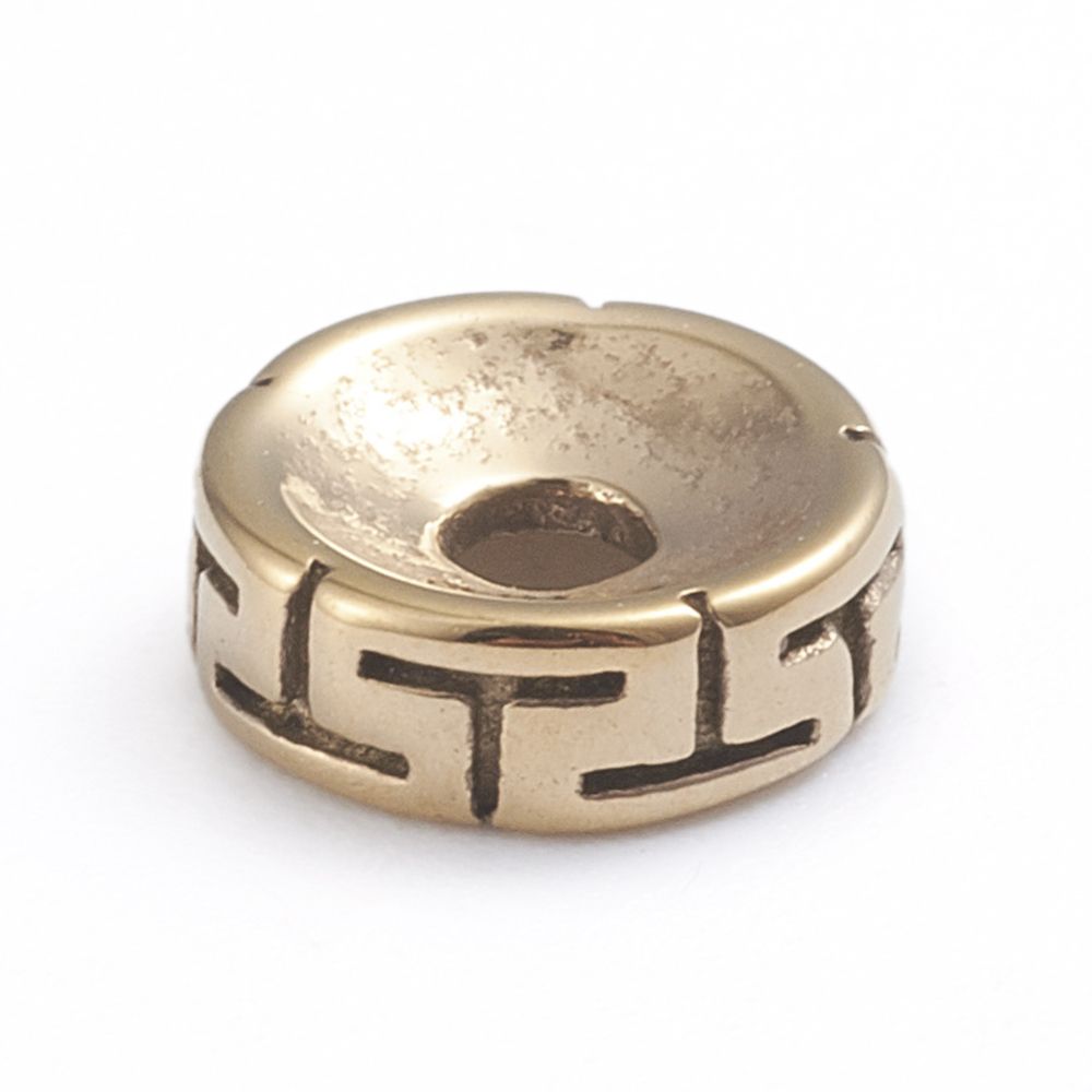 1pcs/Retro Ion Plating(IP) 304 Stainless Steel Spacer Bead/8x2.8mm