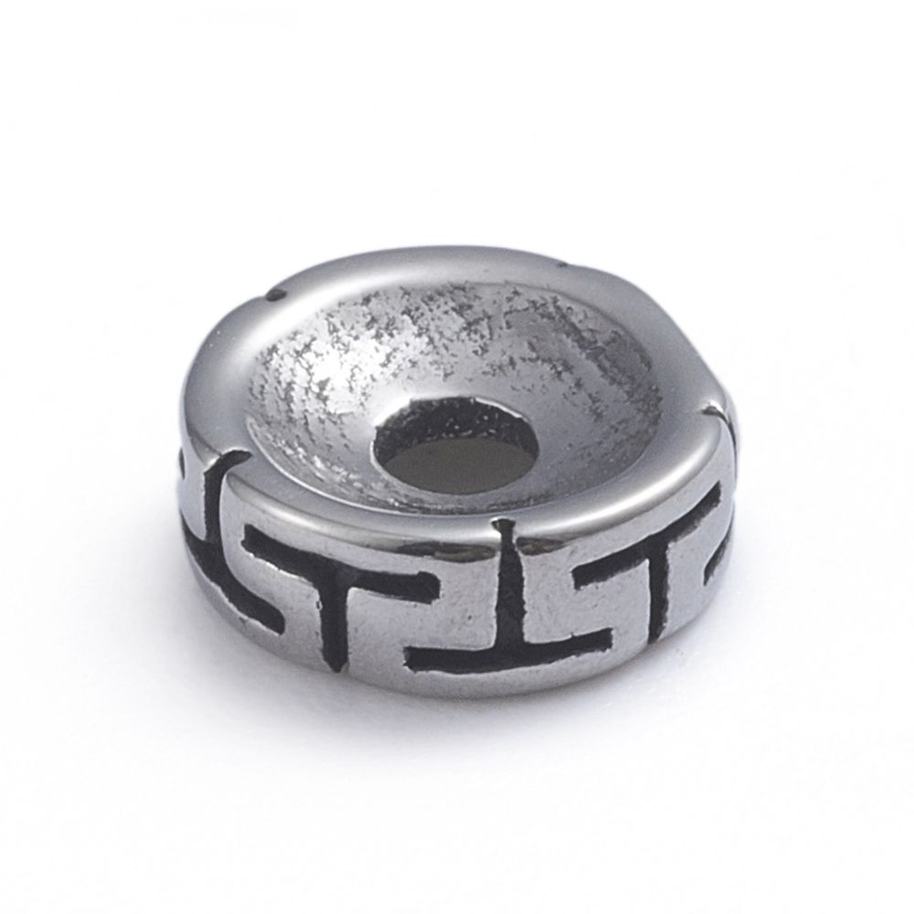 1pcs/Retro Ion Plating(IP) 304 Stainless Steel Spacer Bead/8x2.8mm