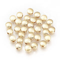 4pcs/Brass Spacer Beads, Nickel Free, Flat Round, Real 18K Gold Plated/5x3mm