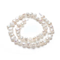 Natural Cultured Freshwater Pearl Beads Strands, Two Sides Polished, Nuggets, Antique White, 3.5~4.5x2.5~3x3~3.5mm, Hole: 0.5mm, about 48pcs/strand, 6.61 inch(16.8cm)
