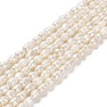 Natural Cultured Freshwater Pearl Beads Strands, Rice, Grade 2A+, PapayaWhip, 6~12.5x5~6mm, Hole: 0.5mm, about 44~45pcs/strand, 13.78 inch(35cm)