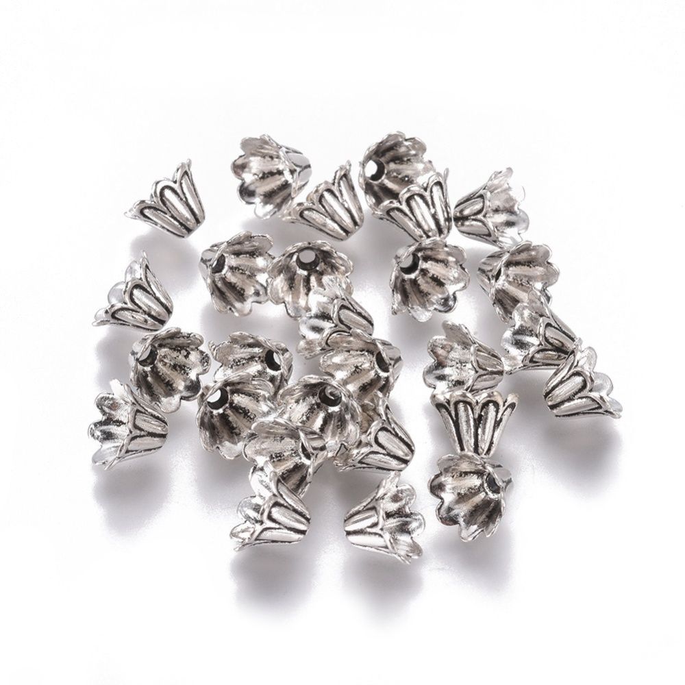10pcs/Tibetan Style Bead Caps/ 7x5mm