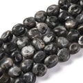 Natural Larvikite Beads Strands, Nuggets, Tumbled Stone, 7~12x6~8x5~7mm, Hole: 1mm, about 43~44pcs/strand, 15.47~15.63''(39.3~39.7cm)