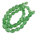 Glass Beads Strands, Faceted, Oval, about 6mm long, 4mm thick, hole: 1mm, about 65~70pcs/strand, 14.96 inch~15.16 inch(38~38.5cm)