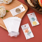 Pearl Film OPP Cellophane Bags, Self-Adhesive Sealing, with Hang Hole/ 200pcs