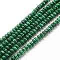 Rondelle Dyed Synthetic Malachite Bead Strands, 6~7x4~5mm, Hole: 1mm, about 93pcs/strand