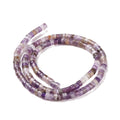 Natural Amethyst Beads Strands, Heishi Beads, Flat Round/Disc, 4x2mm, Hole: 1mm, about 165~170pcs/strand, 15.28''(38.8cm)