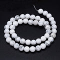 Natural Howlite Turquoise Beads Strand/12mm, Hole: 1.5mm, about 33pcs/strand