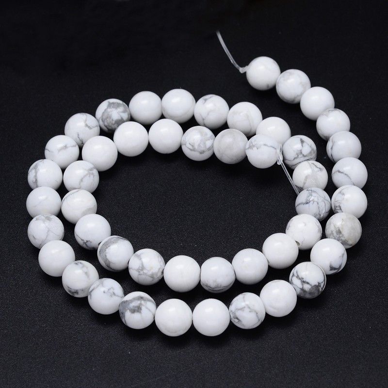 Natural Howlite Turquoise Beads Strand/12mm, Hole: 1.5mm, about 33pcs/strand