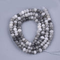 Natural Eagle Eye Stone Beads Strands, Heishi Beads, Flat Round/Disc, 4x2.50mm,Hole:0.70mm
