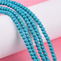 Natural Howlite Turquoise Beads Strand/4mm, Hole: 1mm, about 110pcs/strand