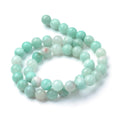 Natural Amazonite Beads Strands, Round, 4~4.5mm, Hole: 1mm, about 83~93pcs/strand, 14.5~15.3 inch