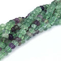 Natural Colorful Fluorite Beads Strands, Rondelle, 8x5mm, Hole: 0.7mm, about 70pcs/strand, 14.76~14.96 inch(37.5~38cm)