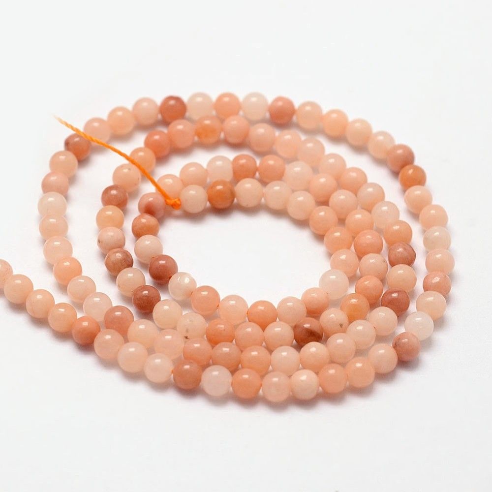 Natural Pink Aventurine Beads Strands, Round, 3mm, Hole: 0.5mm, about 125pcs/strand, 40cm