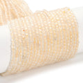 Natural Citrine Beads Strands, Faceted, Round, 2mm, Hole: 0.5mm, about 207~210pcs/strand, 15.55''(39.5cm)