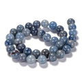 Natural Blue Aventurine Beads Strands, Round, 10mm, Hole: 1mm, about 38pcs/strand, 15.1 inch